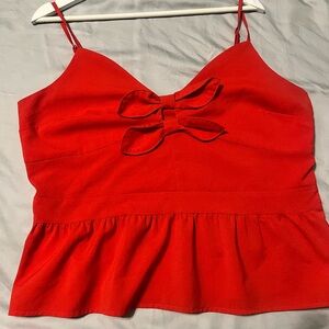 Sugarlips Red Bow Accent Camisole